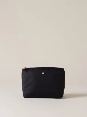 BUSTINA CLASSICA MEDIUM PORTATUTTO DI TESSUTO RICICLATO OP DARK BLACK BUSTINA CLASSICA MEDIUM PORTATUTTO DI TESSUTO RICICLATO OP DARK BLACK