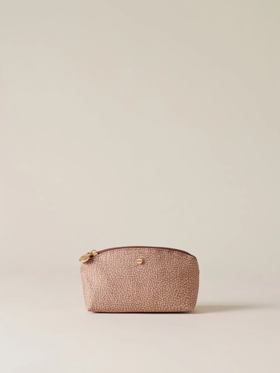 BORBONESE CLASSICA POUCH SMALLPORTATUTTO DI TESSUTO RICICLATO OP MAUVE