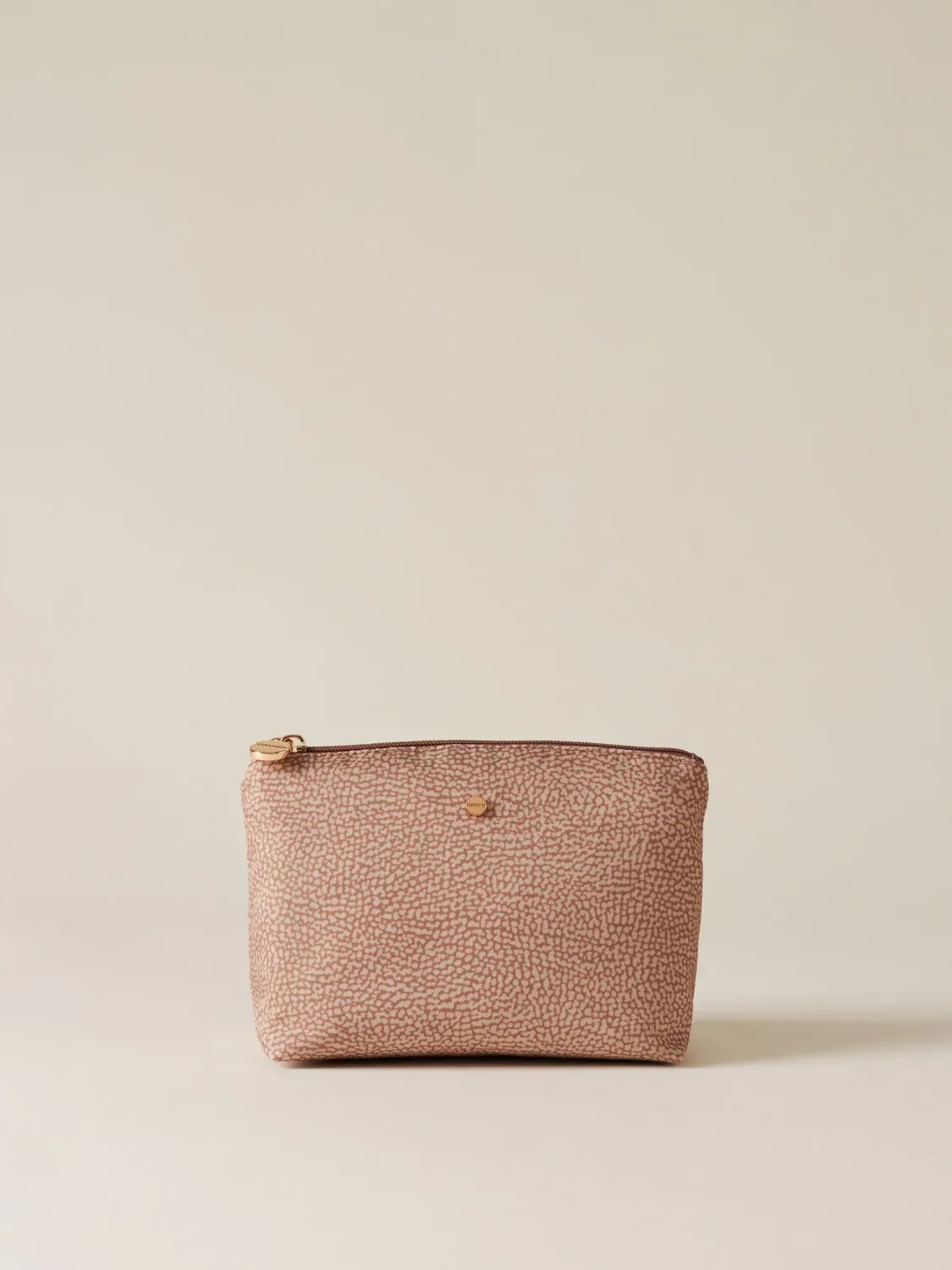 BUSTINA CLASSICA MEDIUM PORTATUTTO DI TESSUTO RICICLATO OP MAUVE