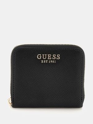 Guess Mini portafoglio Laurel Saffiano Nero Guess Mini portafoglio Laurel Saffiano Nero