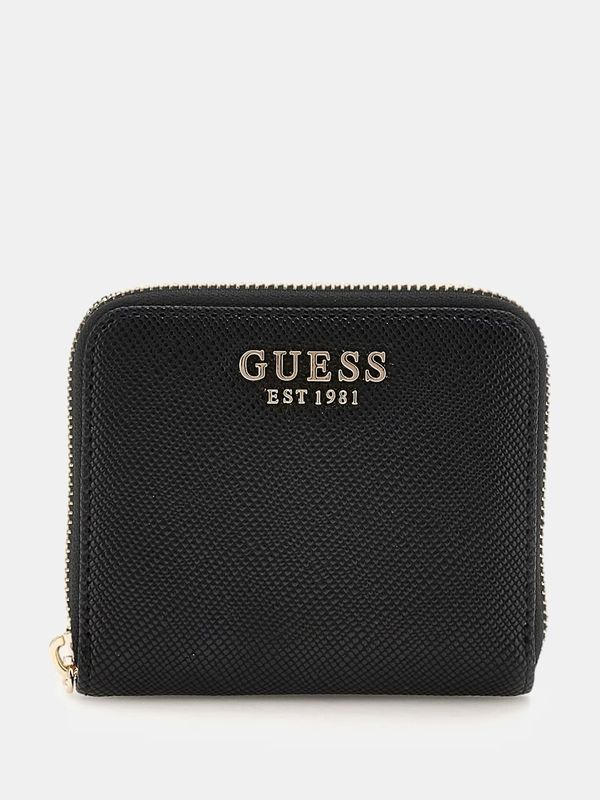 Guess Mini portafoglio Laurel Saffiano Nero
