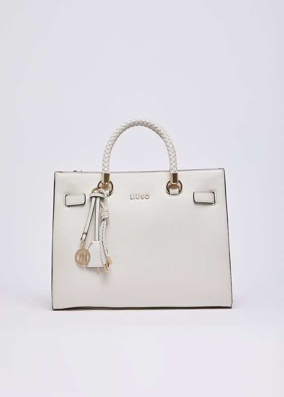 Liu Jo Borsa satchel media con charms Cream Liu Jo Borsa satchel media con charms Cream