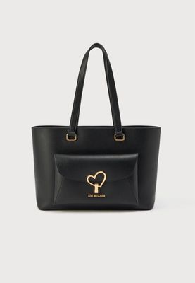 Love Moschino Shopper cuore Gold Black