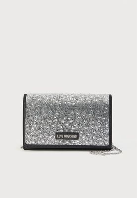 Love Moschino borsa gioiello con catena Black Silver