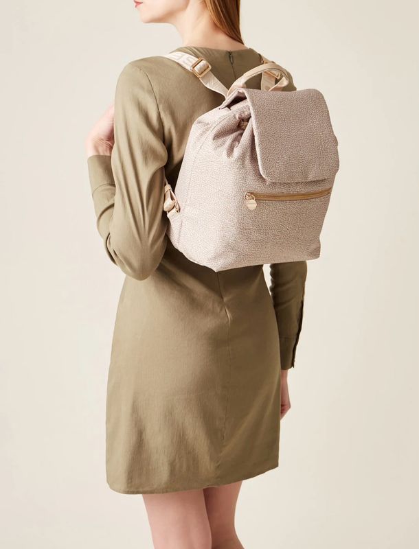 BORBONESE ZAINO MEDIUM Borbonese OP Sabbia Sand