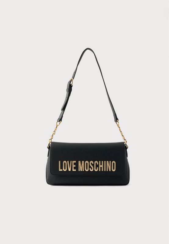 Love Moschino borsa sotto spalla Lettering black gold