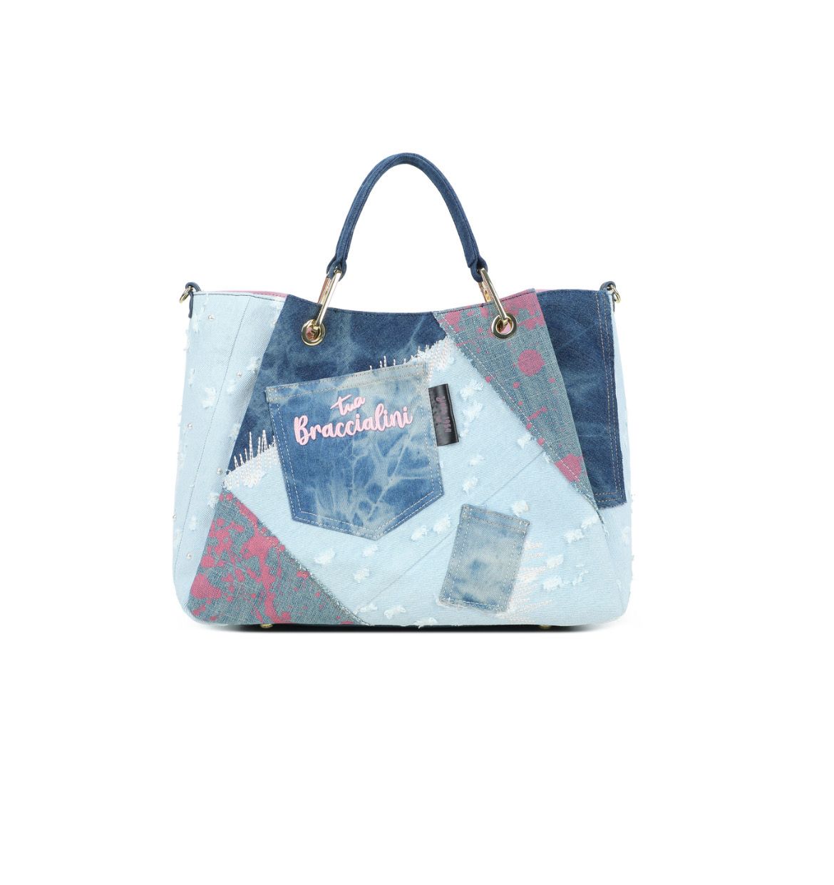 Borsa Braccialini Amy jeans Grande