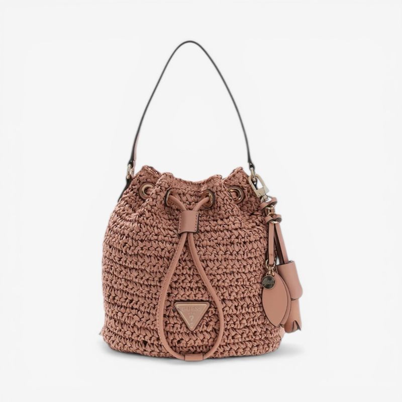 Borsa Guess Ofelia a secchiello coral pink Borsa Guess Ofelia a secchiello coral pink