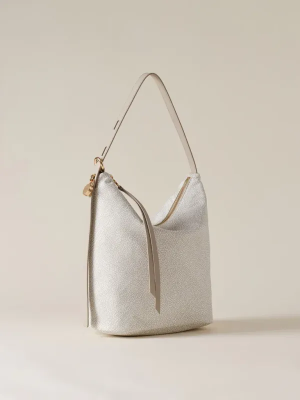 Borsa Borbonese Secchiello Op White/Cotton Borsa Borbonese Secchiello Op White/Cotton