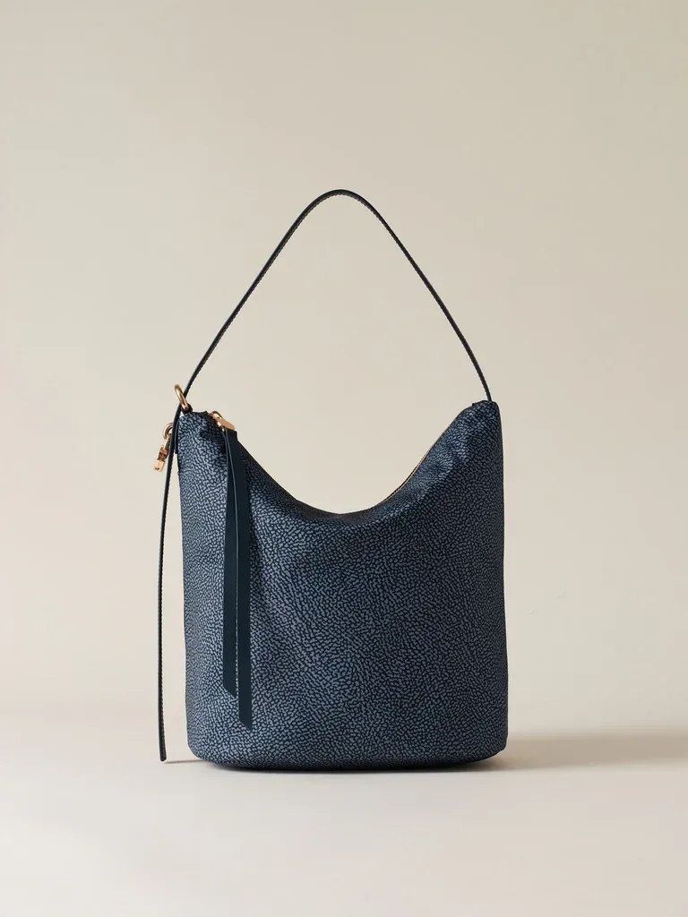 Borsa Borbonese Secchiello Op Denim