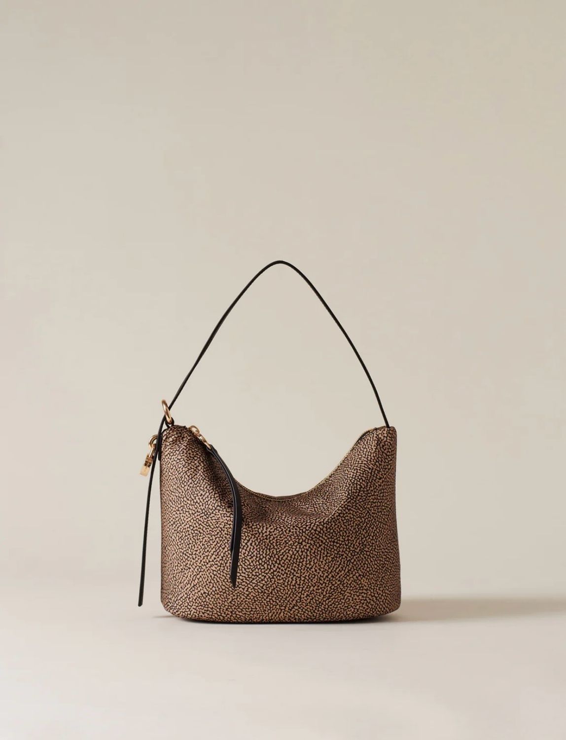 Borsa Borbonese Secchiello Small Op Natural Black