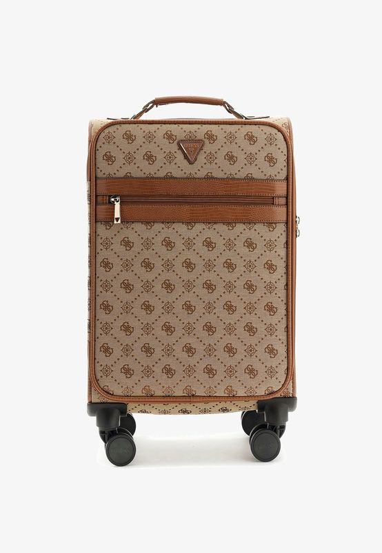 Trolley Guess Bagaglio a Mano Melinda Latte logo