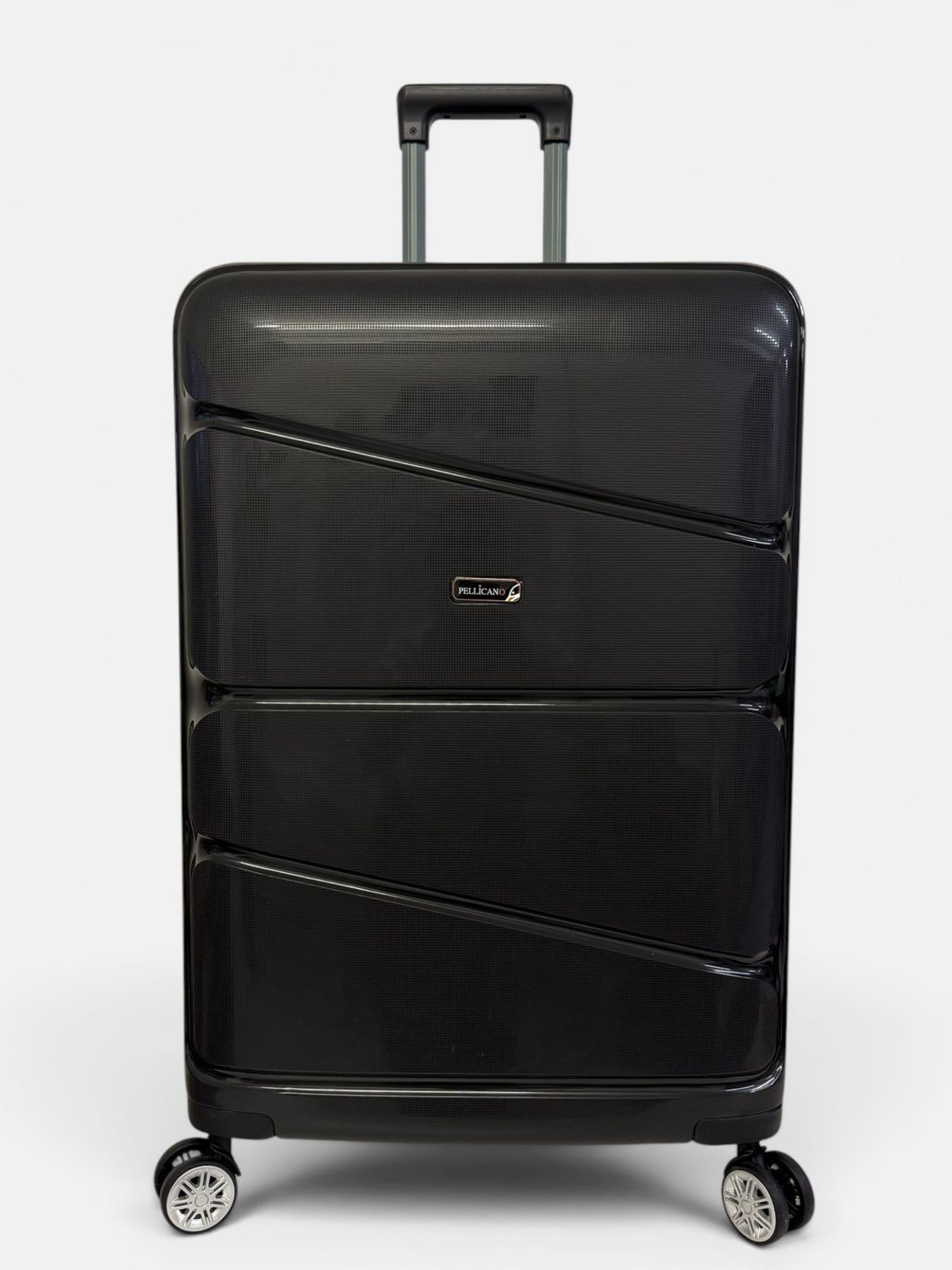 New Pop Pellicano Trolley 4 ruote Ultra Flex Grande Nero