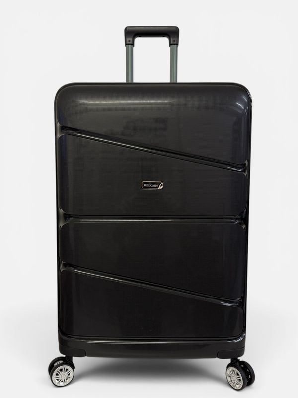 New Pop Pellicano Trolley 4 ruote Ultra Flex Grande Nero New Pop Pellicano Trolley 4 ruote Ultra Flex Grande Nero