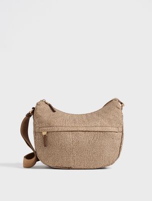 Borbonese B-Club Luna bag Middle Beige/Marrone