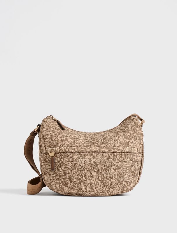 Borbonese B-Club Luna bag Middle Beige/Marrone Borbonese B-Club Luna bag Middle Beige/Marrone
