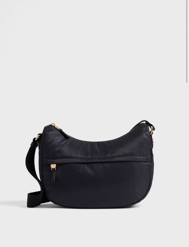 Borbonese B-Club Luna bag Middle Dark Black Borbonese B-Club Luna bag Middle Dark Black