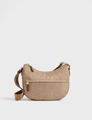 Borbonese B-Club Luna bag Small Beige/Brown