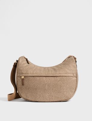 Borbonese B-Club Luna bag Medium OP Beige/Marrone