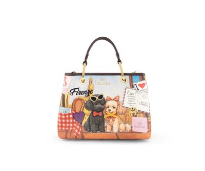 Borsa Braccialini Cartoline Firenze