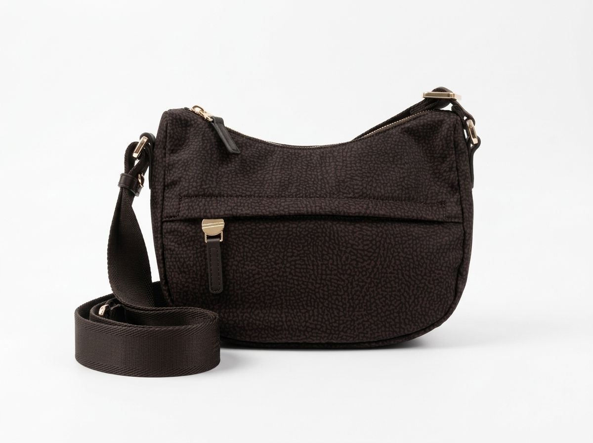 Borbonese B-Club Luna bag Mini Op Cioccolato Borbonese B-Club Luna bag Mini Op Cioccolato