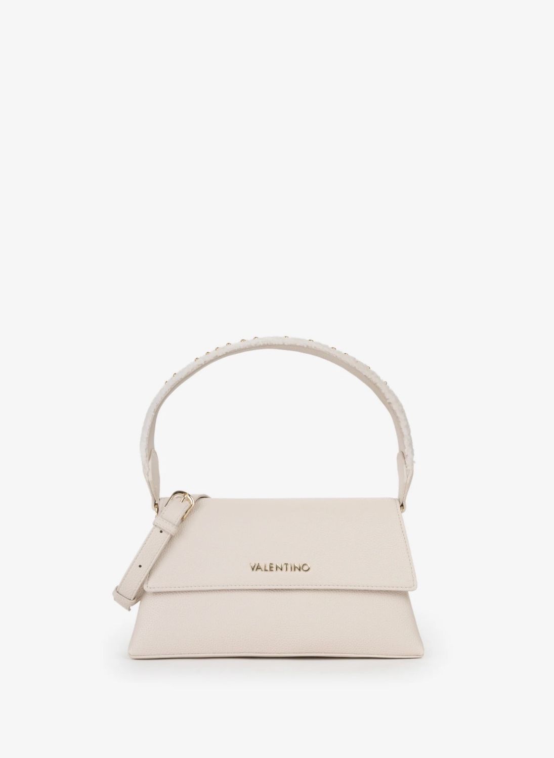 Borsa Valentino Polar con patta Écru Borsa Valentino Polar con patta Écru