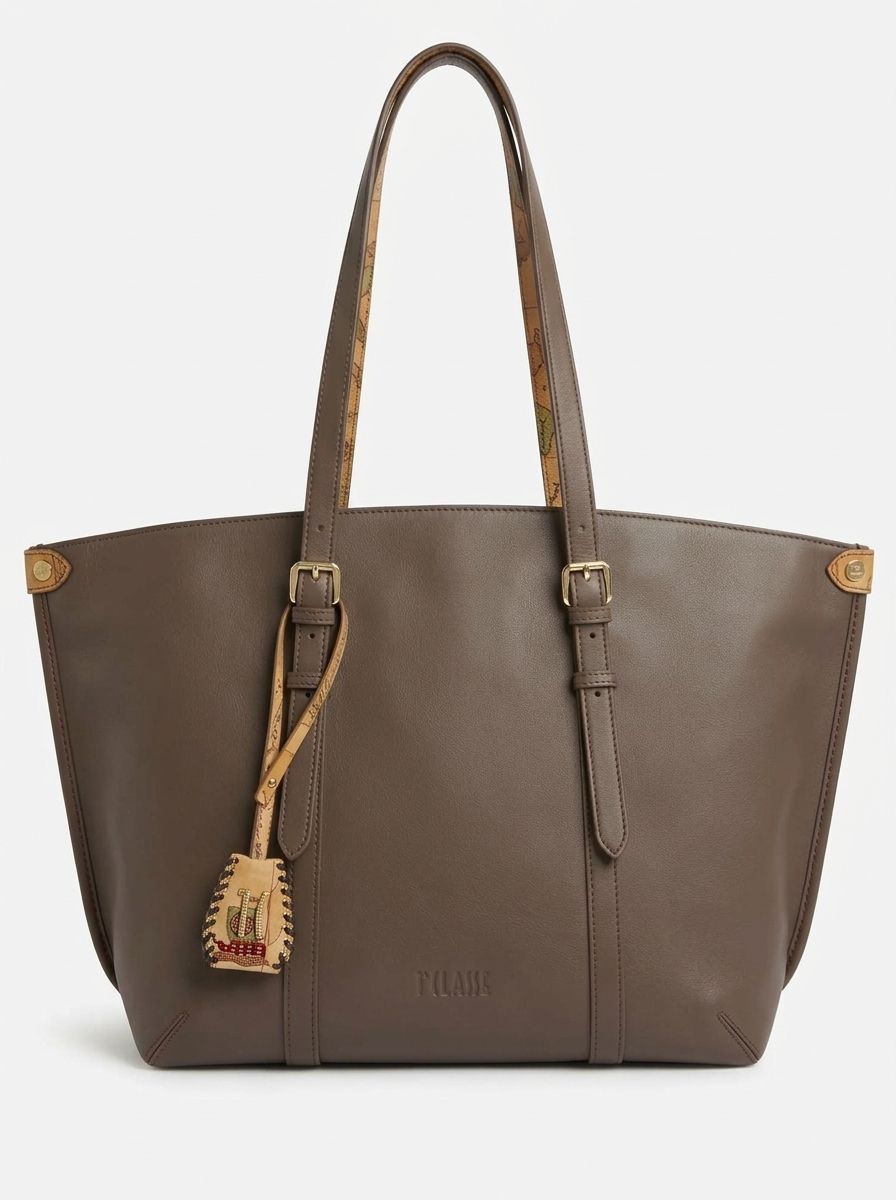 Alviero Martini Prima Classe Shopper Montana in pelle Sequoia