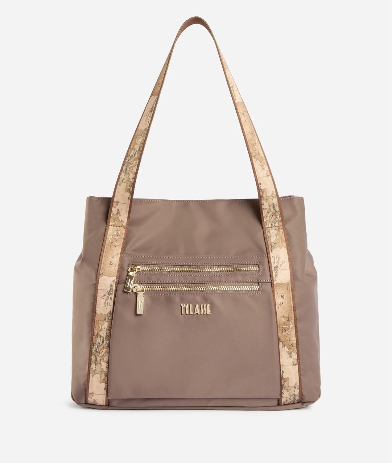 Alviero Martini Prima Classe Shopping in Nylon Roccia Alviero Martini Prima Classe Shopping in Nylon Roccia