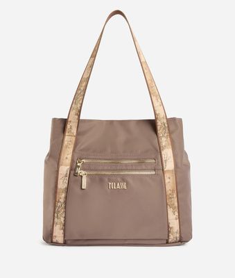 Alviero Martini Prima Classe Shopping in Nylon Roccia