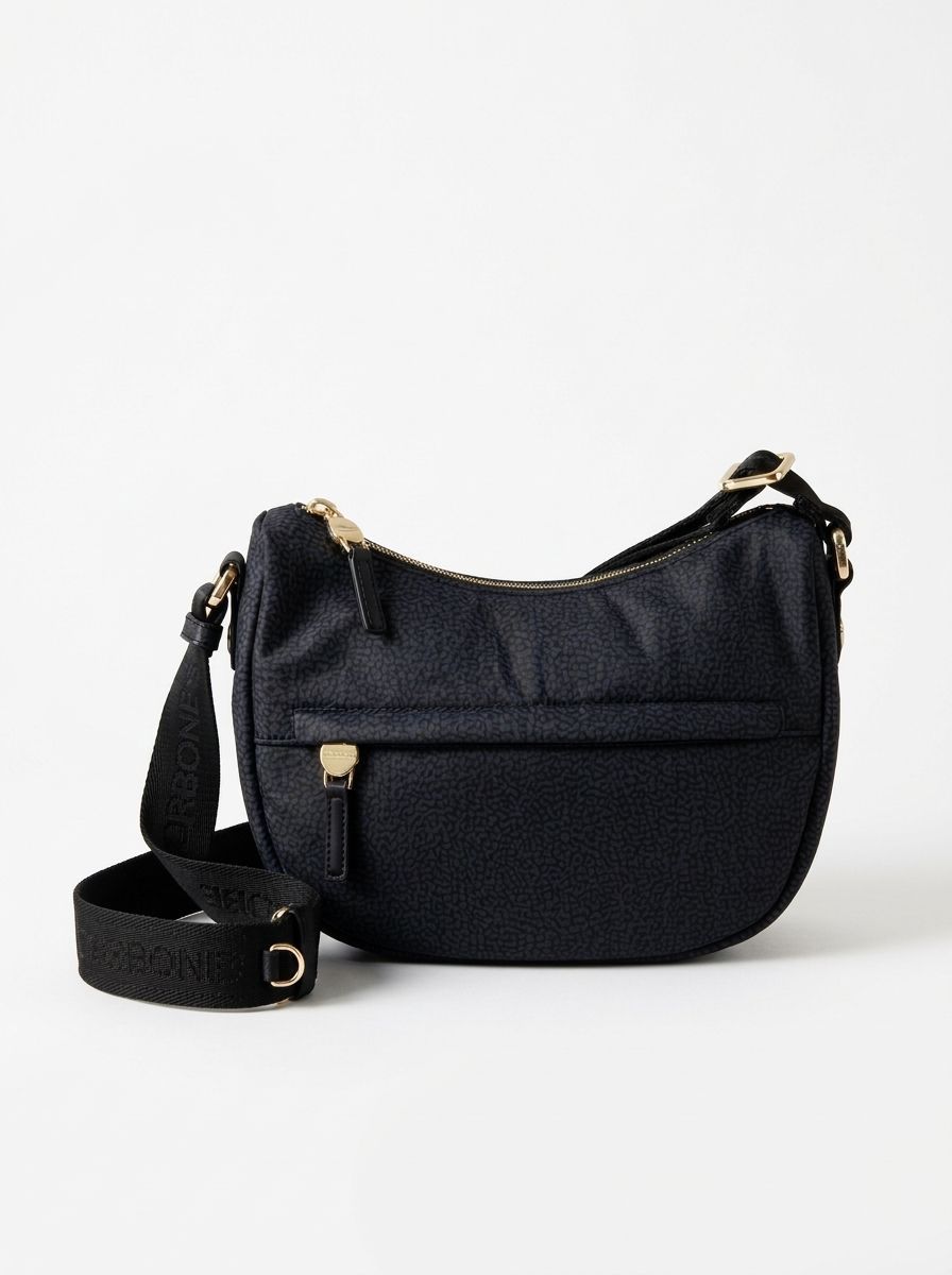 Borbonese B-Club Luna bag Mini Dark Black