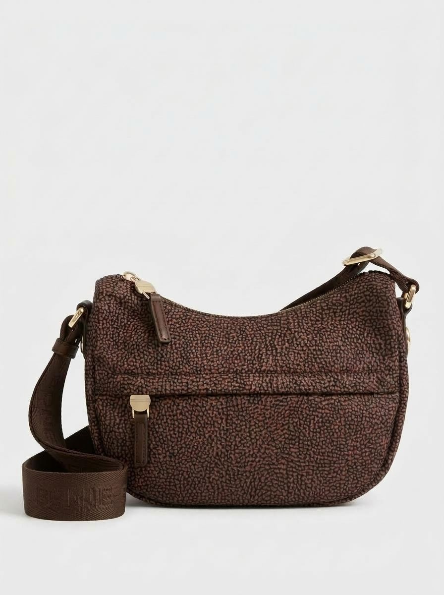 Borbonese B-Club Luna bag Mini OP Chestnut Borbonese B-Club Luna bag Mini OP Chestnut
