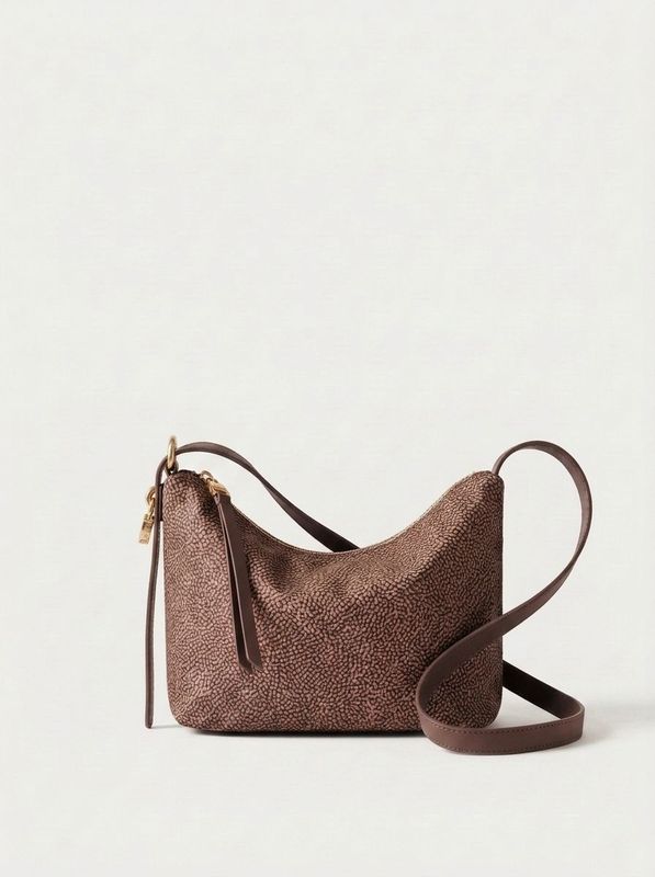 Borbonese Tracolla Privè Small Op Chestnut