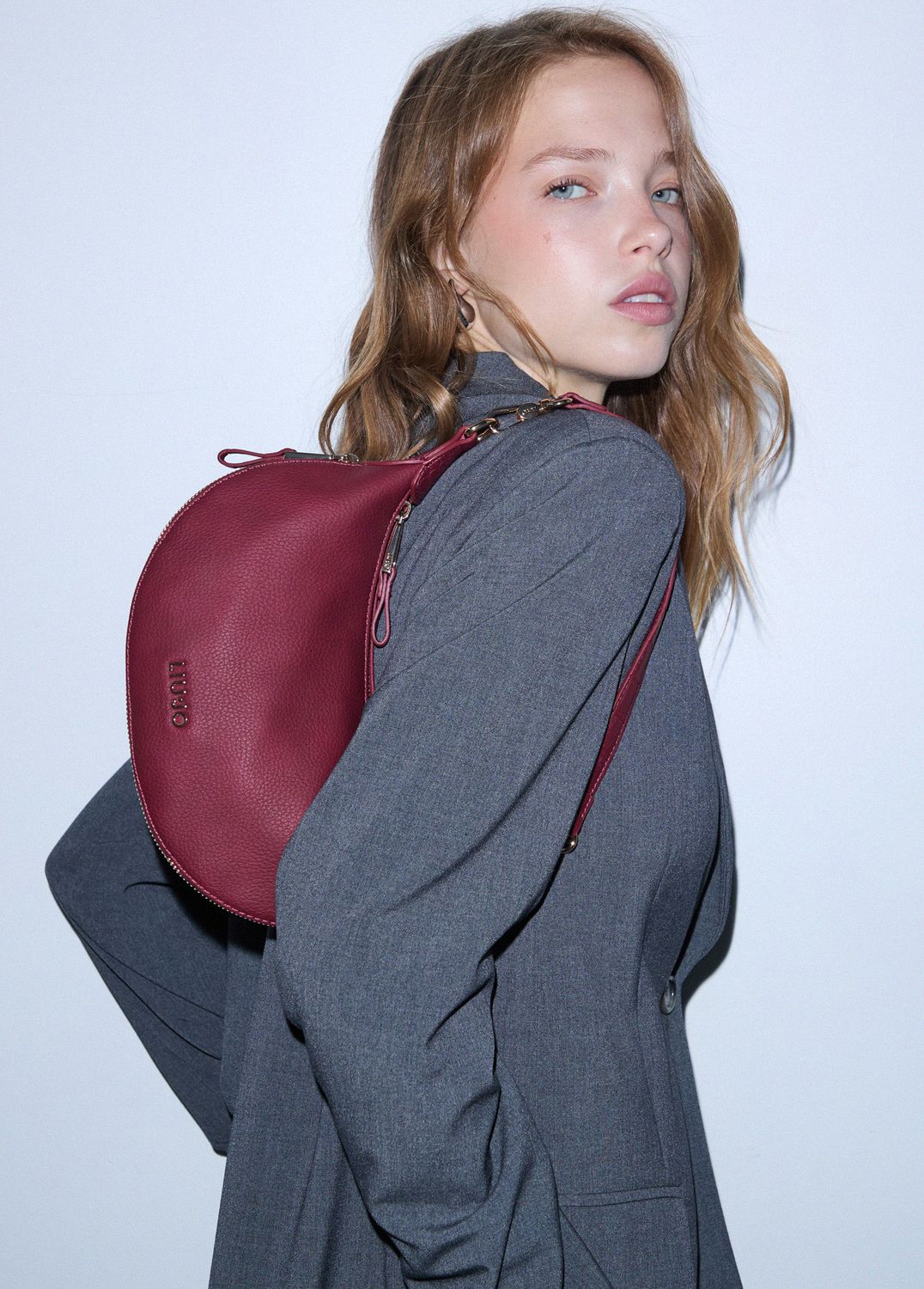 Borsa Liu Jo Hobo piccola con tracolla Bordeaux