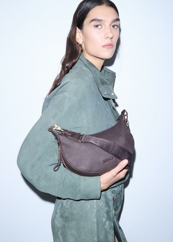 Borsa Liu Jo Hobo piccola con tracolla Testa di Moro