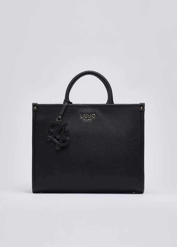Liu Jo Borsa a mano media con charm Nera