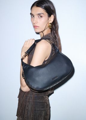 Borsa Liu Jo Hobo Media con tracolla Nera