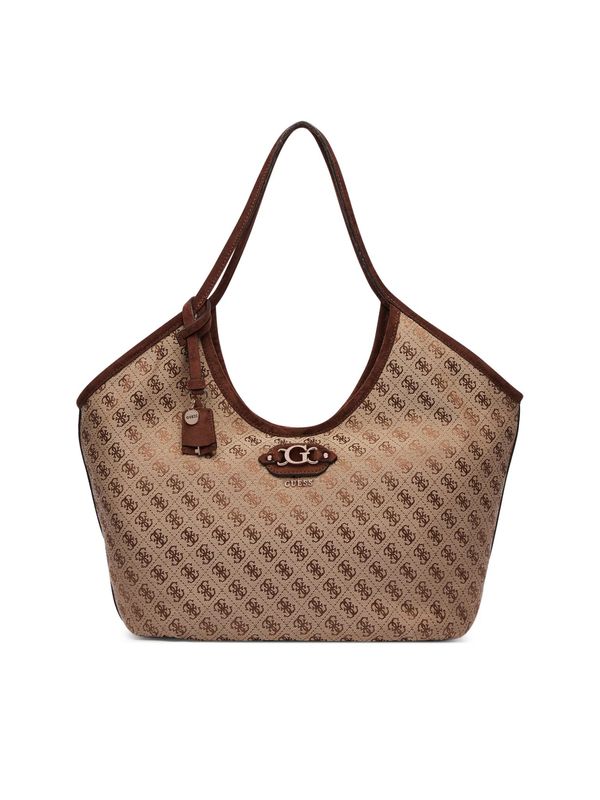 Shopper GUESS Samantha Tote Latte Logo/Brown Shopper GUESS Samantha Tote Latte Logo/Brown