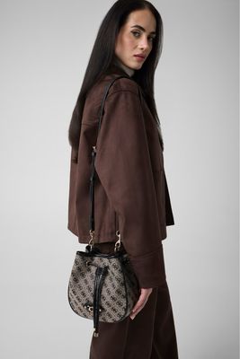 Mini secchiello GUESS Samantha Mini Black Logo