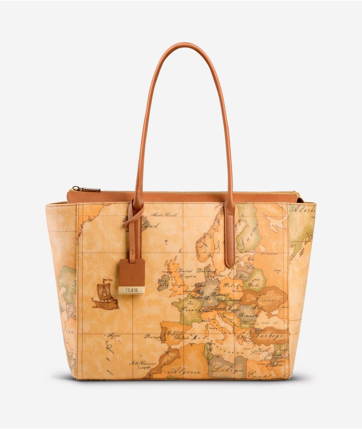 Alviero Martini Prima Classe Geo Classic Borsa shopping grande