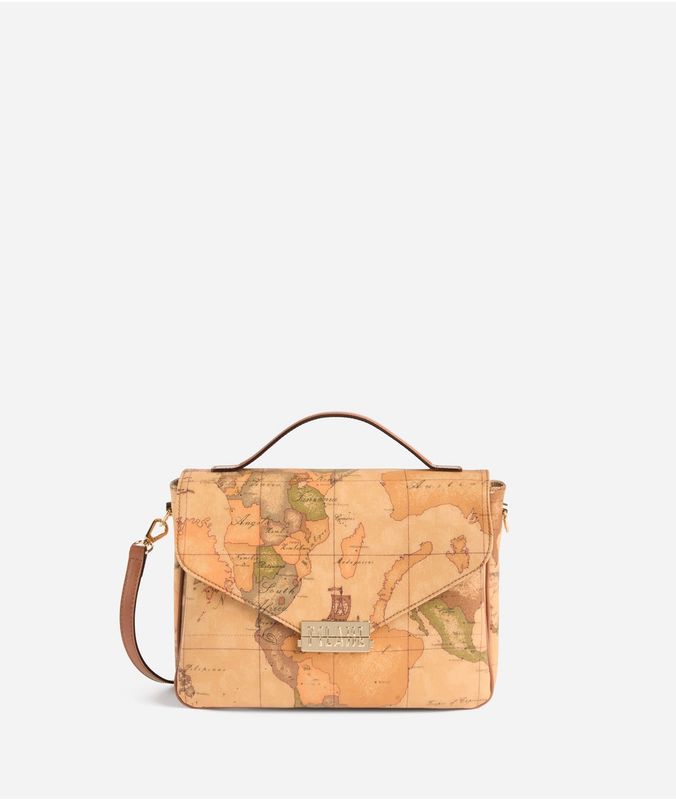 Alviero Martini Prima Classe Geo Classic Borsa a mano a doppio scomparto Alviero Martini Prima Classe Geo Classic Borsa a mano a doppio scomparto