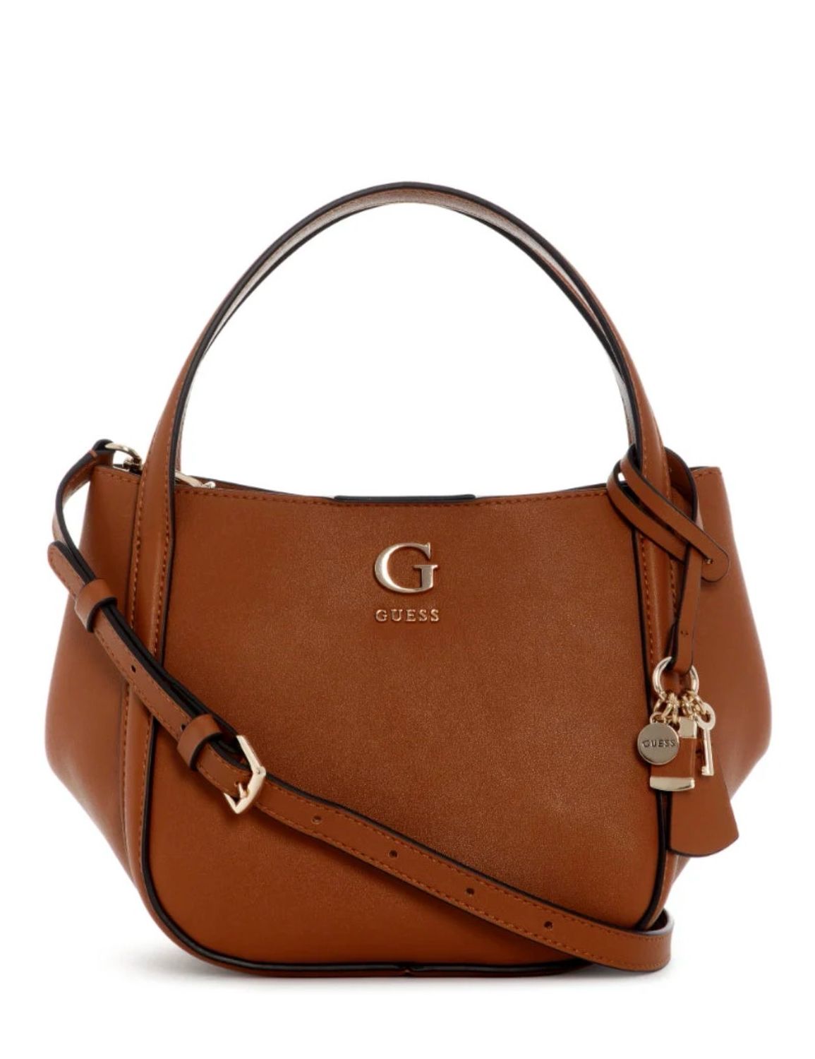 GUESS Borsa Coleen Small Satchel Caramel GUESS Borsa Coleen Small Satchel Caramel