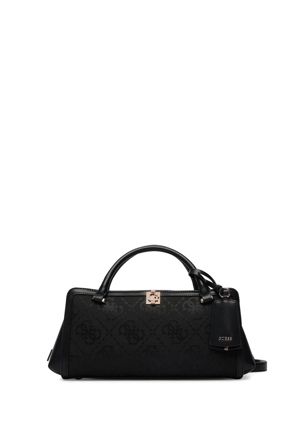 GUESS Borsa Audrey Logo Small Girlfriend Satchel Black Logo