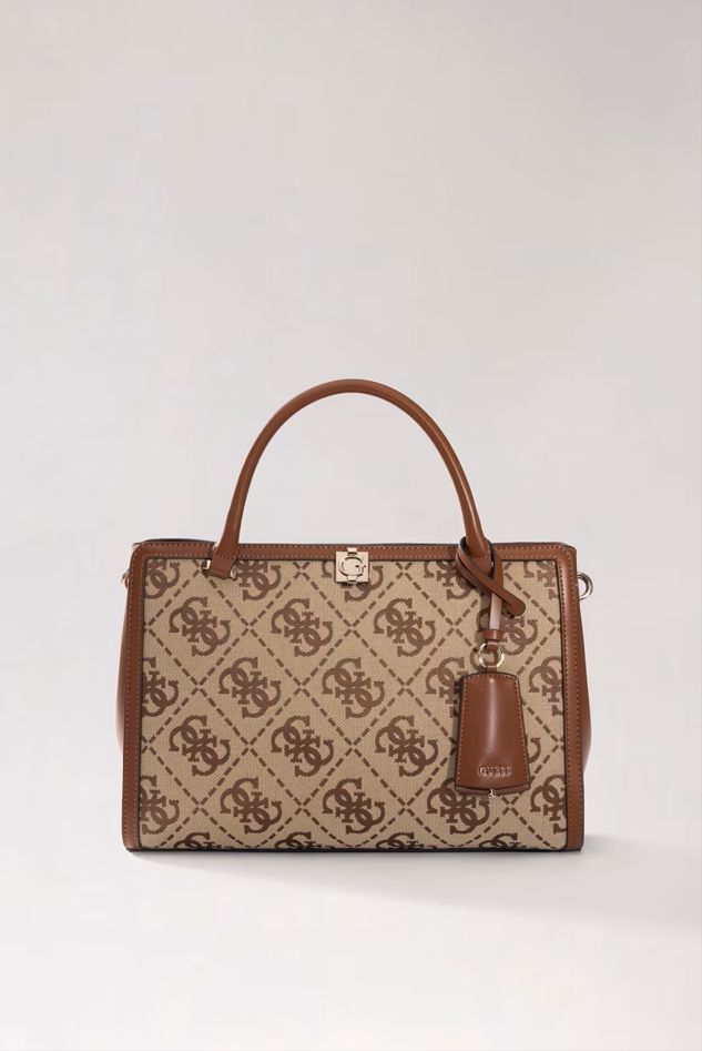 GUESS Borsa Audrey Logo Satchel Latte Logo GUESS Borsa Audrey Logo Satchel Latte Logo