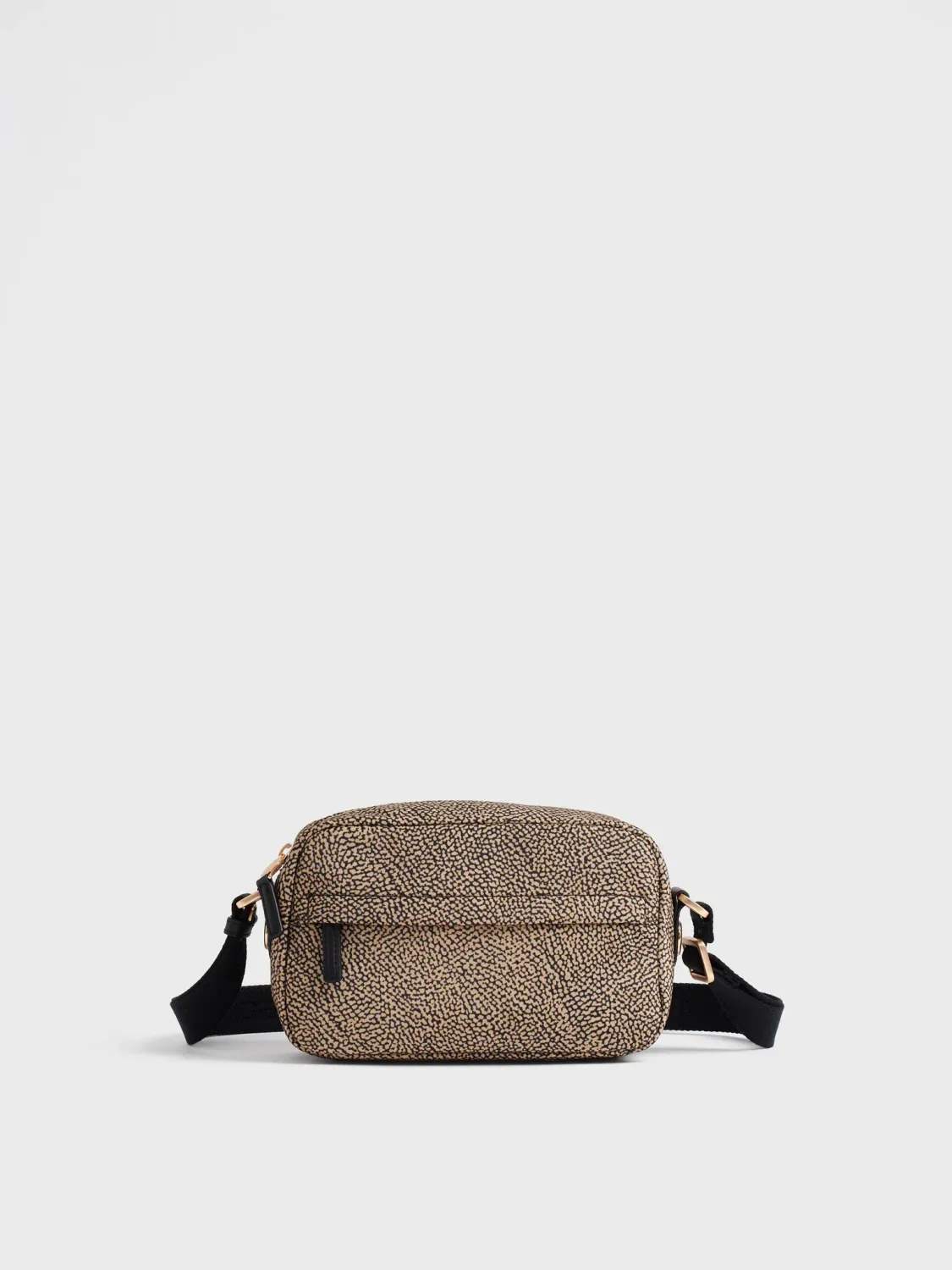 Borbonese B-Club Camera Case Small OP Naturale Nero