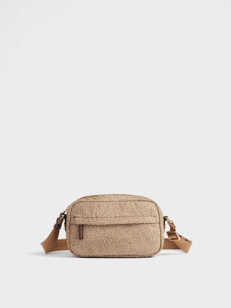 Borbonese B-Club Camera Case Small Beige Marrone Borbonese B-Club Camera Case Small Beige Marrone