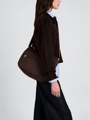 Borbonese B-Club Luna Bag Middle Cioccolato Borbonese B-Club Luna Bag Middle Cioccolato