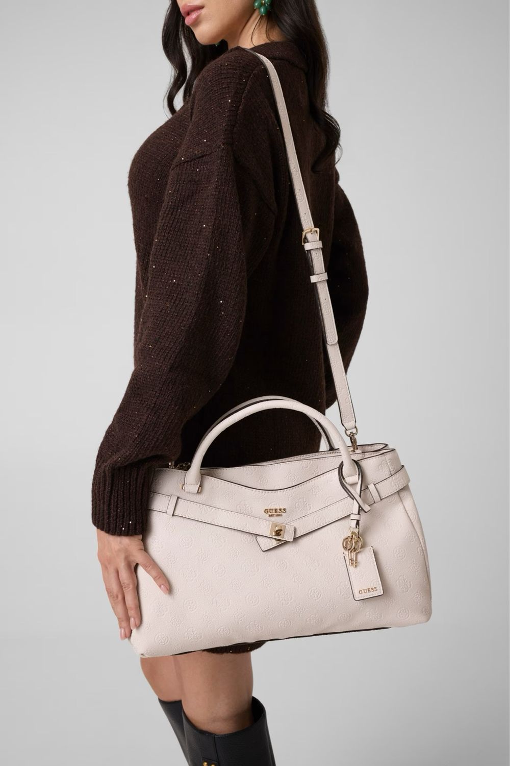 Borsa a tracolla GUESS Ella Logo Stone Logo PD974606