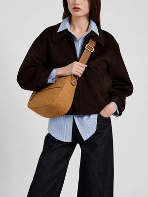 Borbonese B-Club Luna Bag Small Curry Borbonese B-Club Luna Bag Small Curry