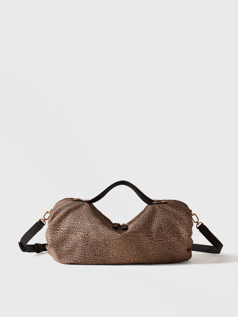 Borsa Borbonese Academy Bauletto Small OP Naturale/Nero