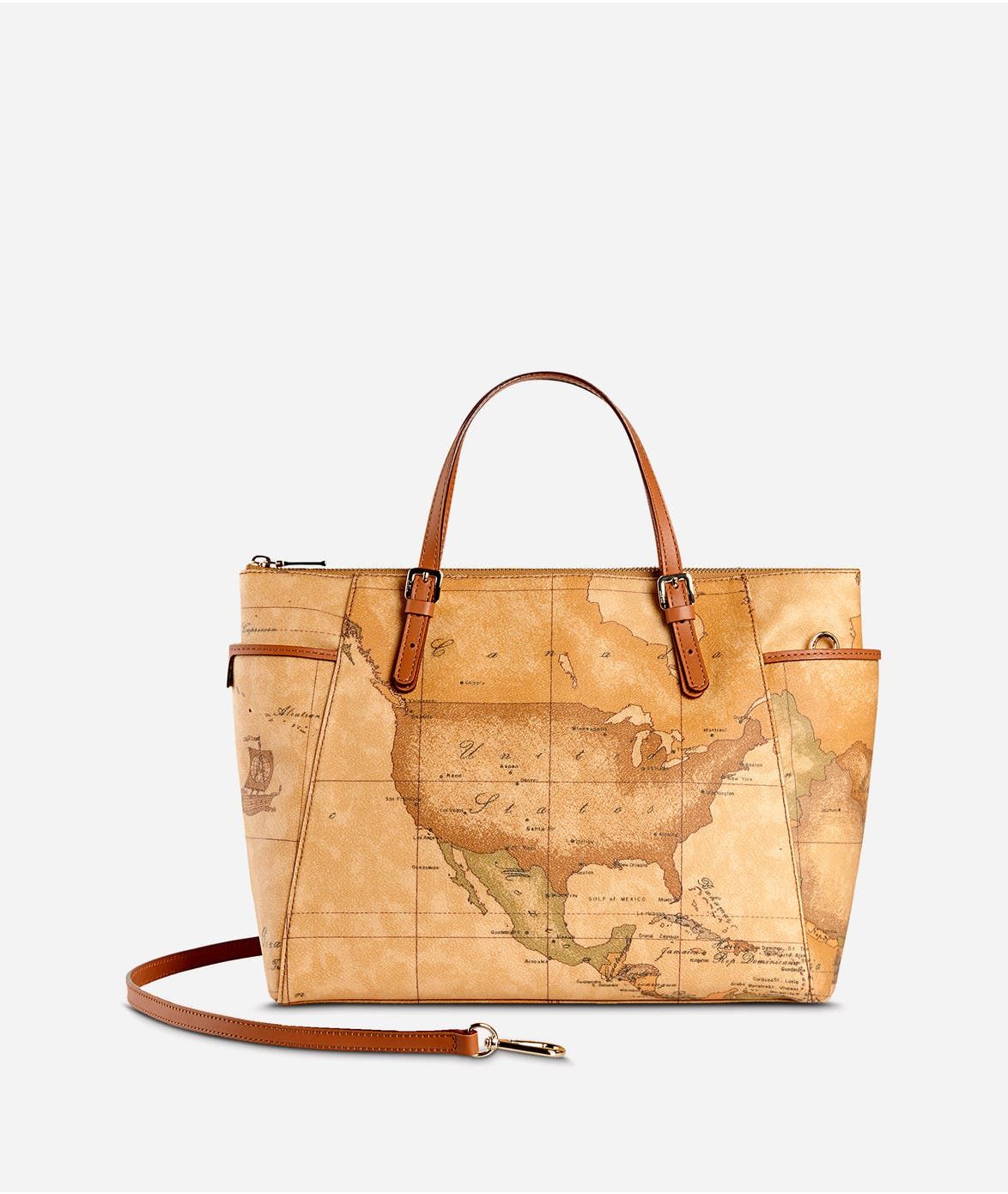 Alviero Martini 1ª Classe Geo Classic Borsa a Mano E002 Naturale Alviero Martini 1ª Classe Geo Classic Borsa a Mano E002 Naturale
